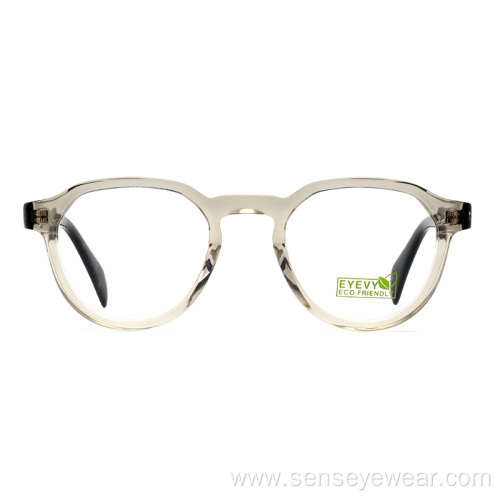 Custom Logo Vintage Women Acetate Optical Frame Glasses